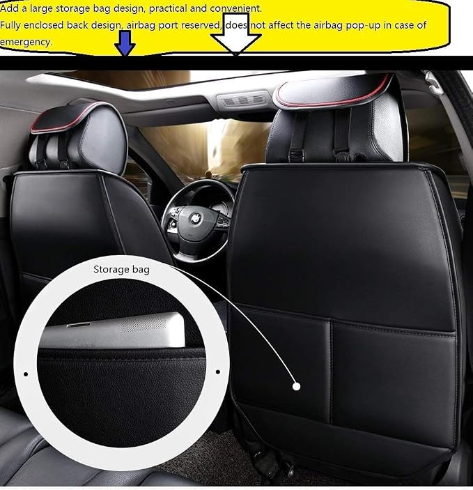 Seat Covers Full Set, Waterproof Leather Seat Covers - Image 4