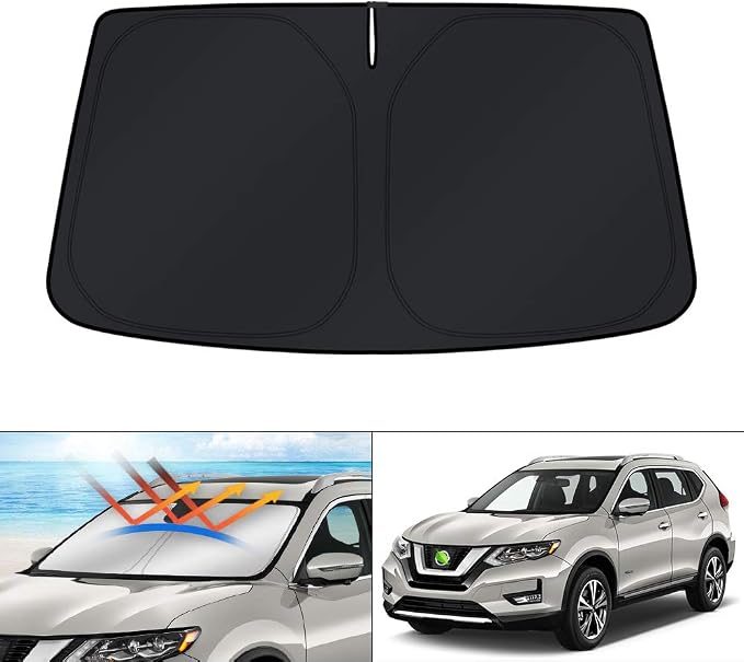 KUST Windshield Sun Shade for 2014-2020 Nissan Rogue Sunshade Foldable Window by KUST