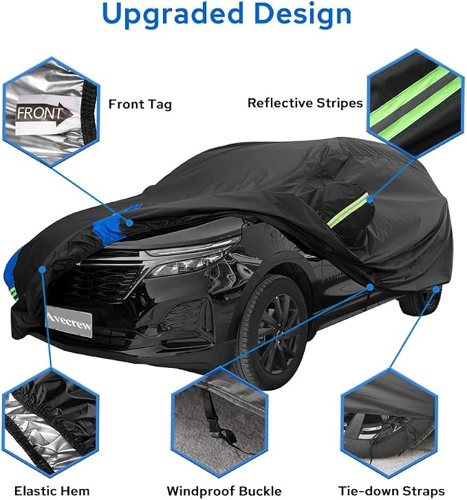 Avecrew SUV Car Cover Waterproof All Weather - Image 4