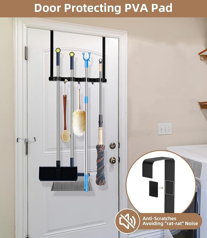 Broom Holder Over The Door 2Pack - Image 3