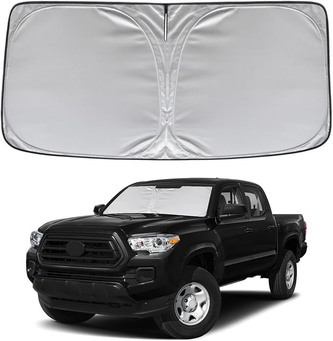 KAYZT Windshield Sun Shade for Toyota Tacoma 2016-2025 Foldable Sunshade Front by KAYZT