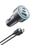 Anker USB-C Car Charger, iPhone 16 Car Charger, 67W 3-Port Compact Fast Charger by Anker
