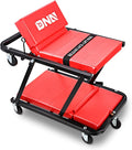 DNA Motoring TOOLS-00192 48" 2 IN 1 Folding Rolling Garage Shop Creeper Roller by DNAMOTORING-Tools