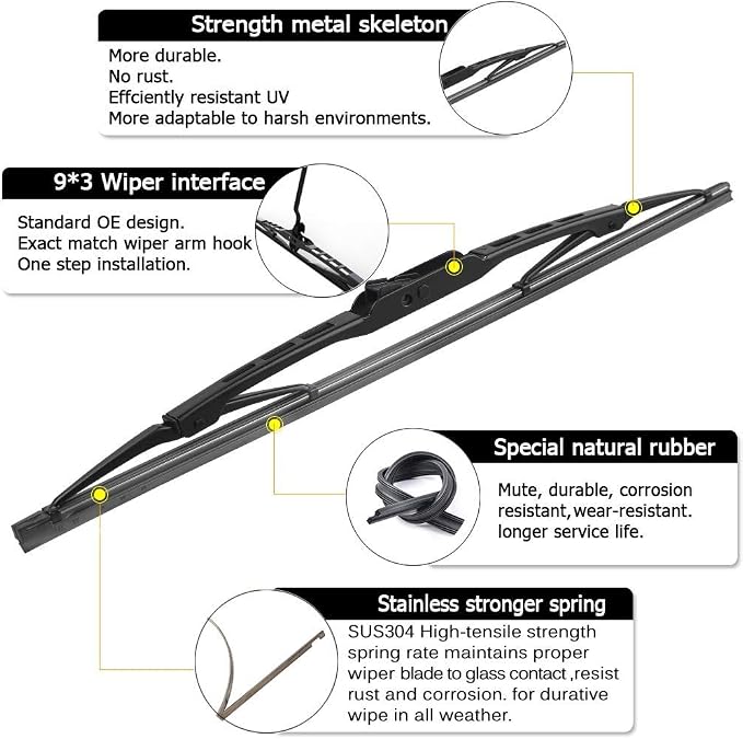AUTOBOO 26"+20" Windshield Wipers - Image 2