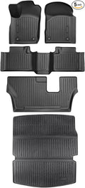 Floor Mats Full Set for Dodge Durango 2011-2015 7 Seats, All Weather Floor Mats by COTAZA