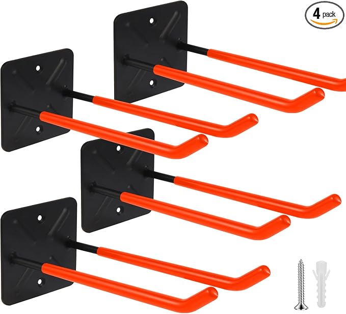 Steel Garage Storage Hooks Wall Tool Organizer, 12.4 Inch Garage Hook Heavy by Unknown