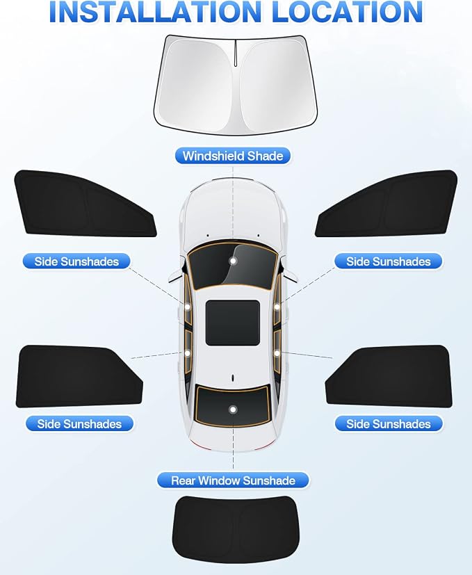 Windshield Sun Shade for Hyundai Ioniq 5 2022-2025 2026 Ioniq 5 Accessories - Image 6