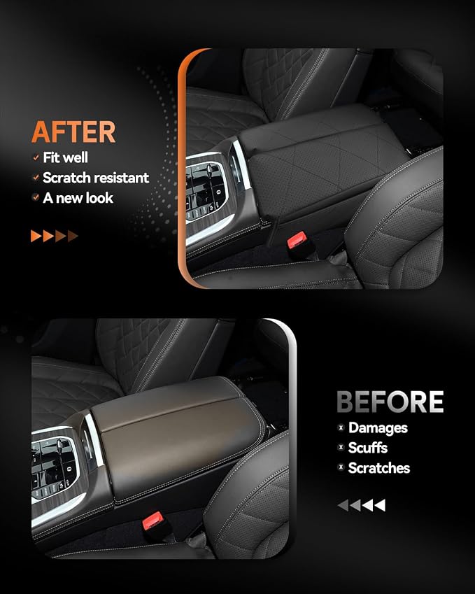 CDEFG for BMW X5/X6/X7 2020-2025 Center Console Cover Armrest Box Cover for X5 - Image 3