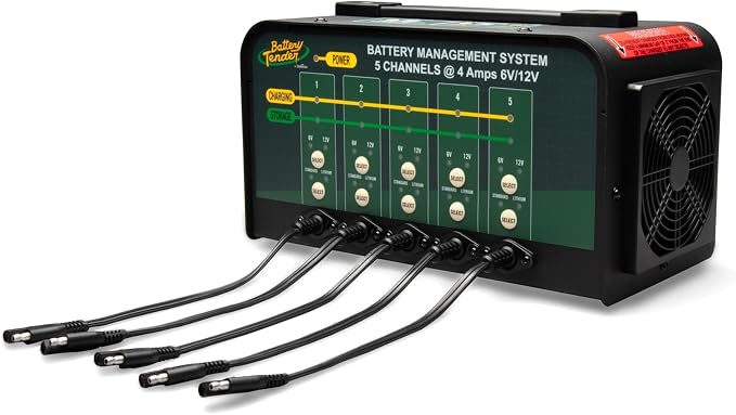 Battery Tender 5 Bank Multibank Charger - 20 AMP - Selectable 12V / 6V - Smart - Image 2