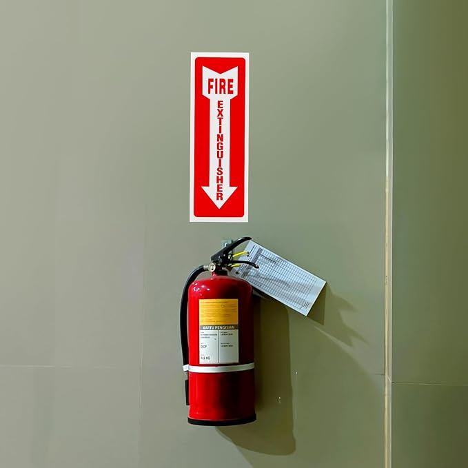 Madrigal fire extinguisher inside sticker, fire extinguisher sign, 4 - Image 6