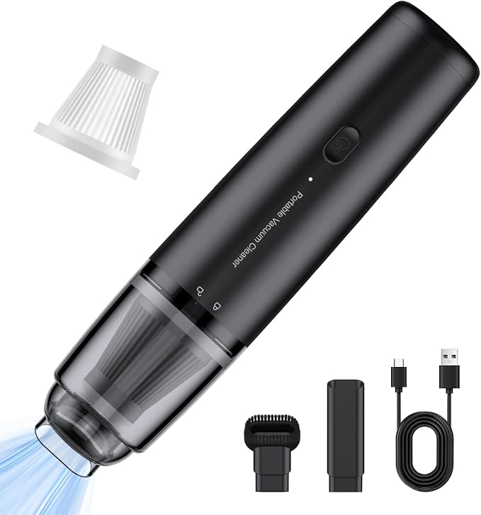 Car Handheld Vacuum Cordless 13000 PA Suction Power, Portable Mini Vacuum by Unknown