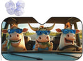Funny Cow Car Sun Shade Windshield Sunshade Foldable Front Window Shield Cover by mutakin