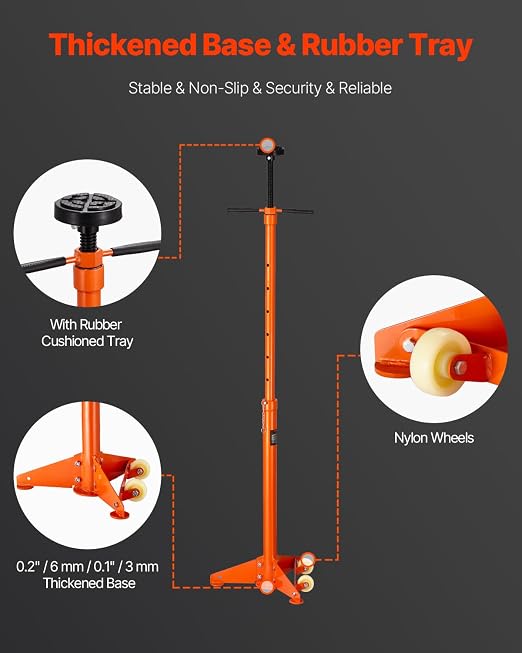 VEVOR Underhoist Support Stand, 3/4 Ton Capacity Under Hoist Jack Stand - Image 4