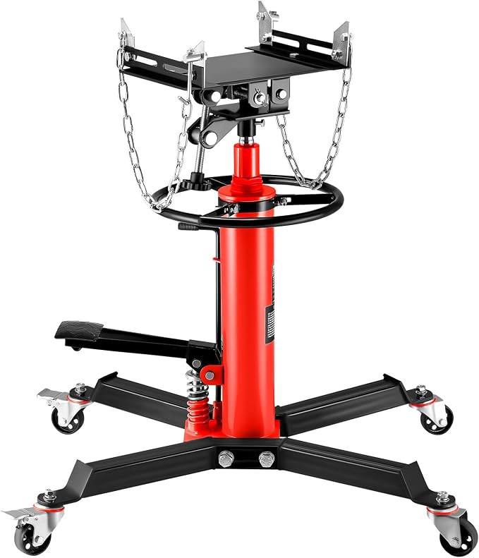 VEVOR Transmission Jack, 0.75 Ton/1660 lbs Capacity Hydraulic Telescopic - Image 8