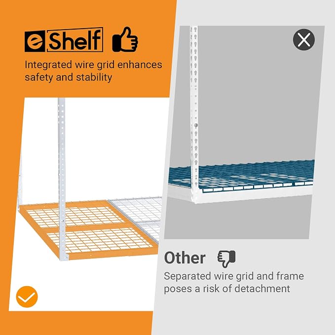 4ftx8ft Overhead Garage Storage Rack, Heavy-Duty Metal Garage Ceiling Storage - Image 4