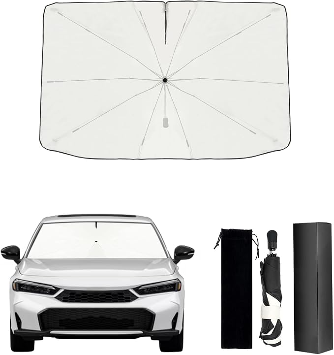 Umbrella Sunshade for Honda Civic 2025 2024 2023 2022 Accessories, Foldable by Raspillere