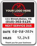 Oil Change Stickers for Windshield Personalized by Unknown