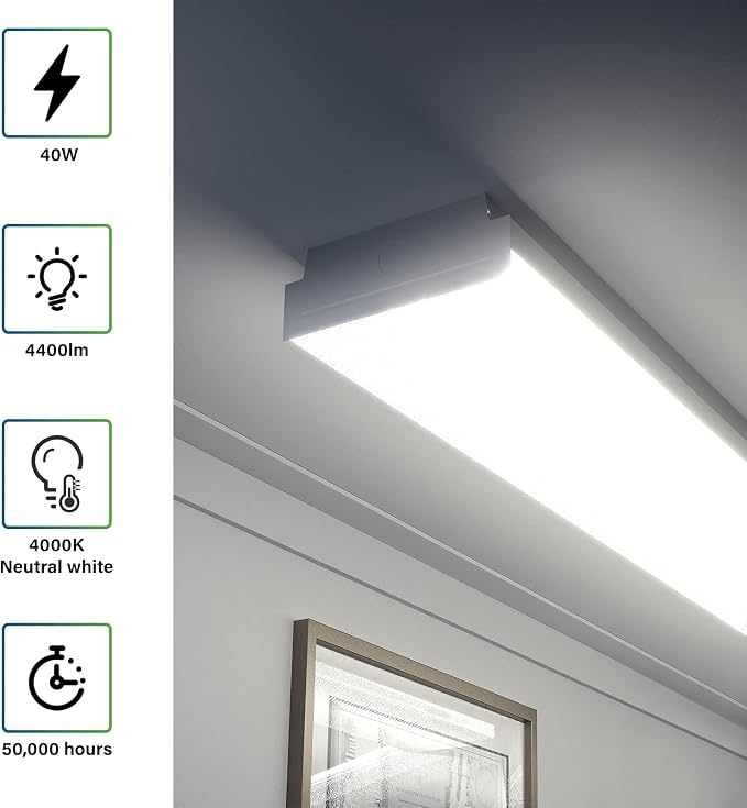 ANTLUX 4FT LED Wraparound 40W Shop Lights - Image 3