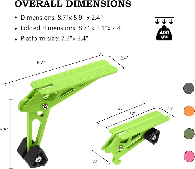 COWVIE Foldable Car Door Step Stand Pedal - Image 2