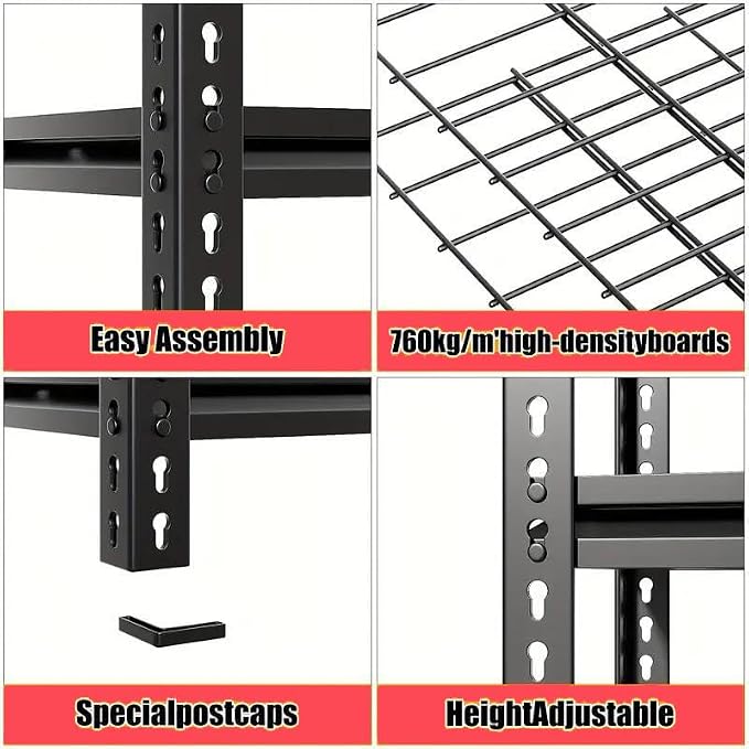5 Tire Storage Shelving Heavy Duty Garage Shelves 2000LBS Load Bearing - Image 7
