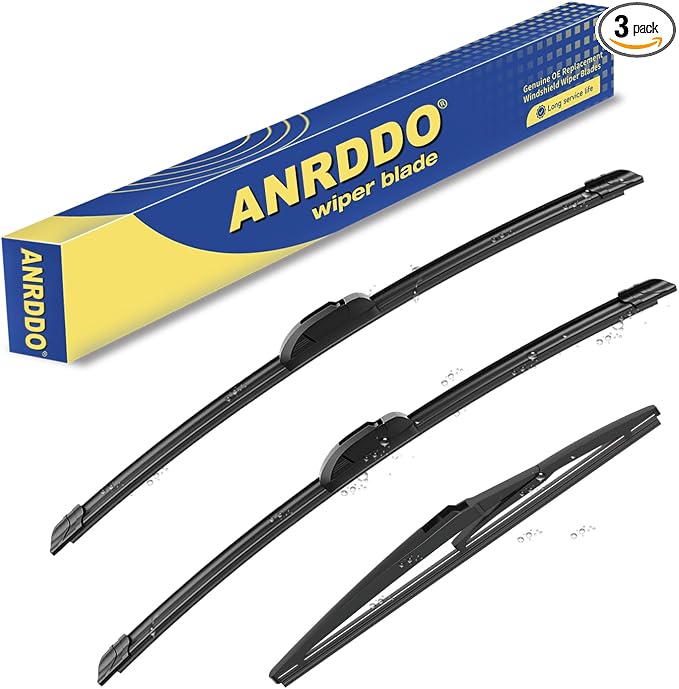 3 wipers Replacement for Saturn xA 2004-2006/Mitsubishi Mirage 2014-2020/Toyota by ANRDDO