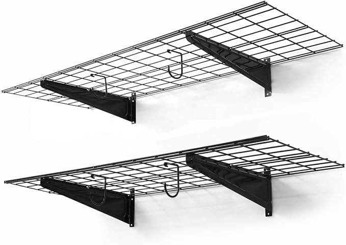 CAPHAUS Garage Wall Shelving, 48 in. W x 18 in. D Wall Mounted Garage Shelves by CAPHAUS