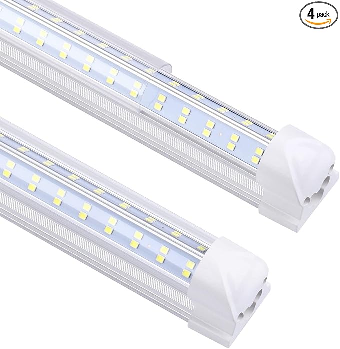 20 Pack, 8FT Led Shop Light, 144W 6000K 19800LM Clear White, Led Shop Light 8FT by DOUYIDOUBEST-LEDLIGHTING