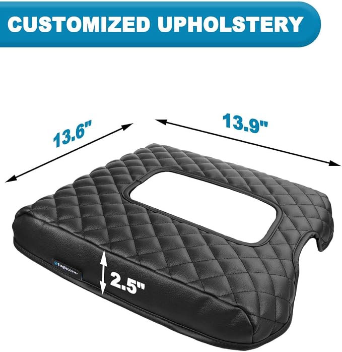 Center Console Cover for 2014-2018 Chevy Silverado & GMC Sierra 1500 2500 3500 - Image 7