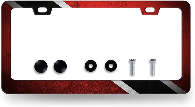 Trinidad and Tobago Flag License Plate Frame Flag License Plate Holder by RNKATIH