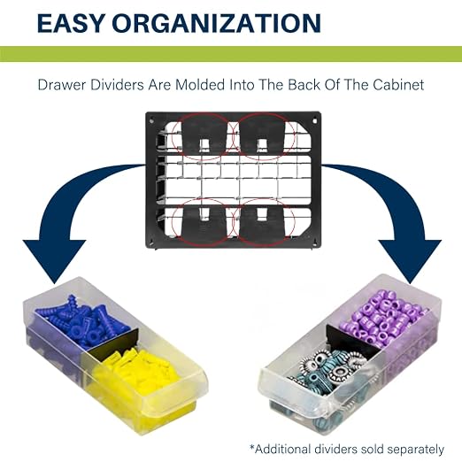 Akro-Mils 64-Drawer Plastic Drawer Storage Cabinet - Image 6