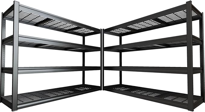 67" Wide Garage Shelving Unit, 3500 LBS Capacity, Industrial Adjustable Shelves by PMKES
