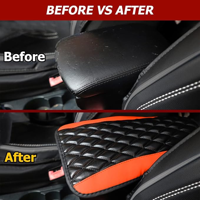 Car Center Console Cushion Pad, Universal Leather Waterproof Armrest Seat Box - Image 3