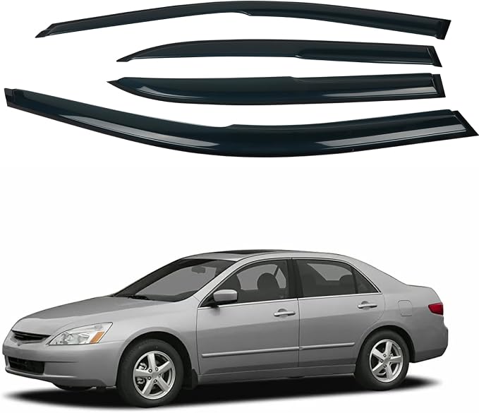 4PCS Rain Guards Window Visors Fit - Image 8