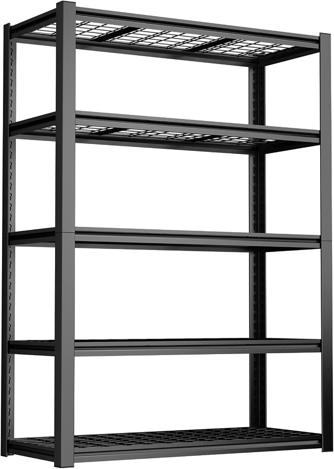 Garage Shelf, Heavy Duty Storage Rack Load 3000lb, 5-Tier Metal Garage Shelving - Image 9