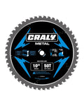 CRALY 10 Inch 50 Teeth Steel and Ferrous Metal Cutting Circular Saw Blade by CRALY