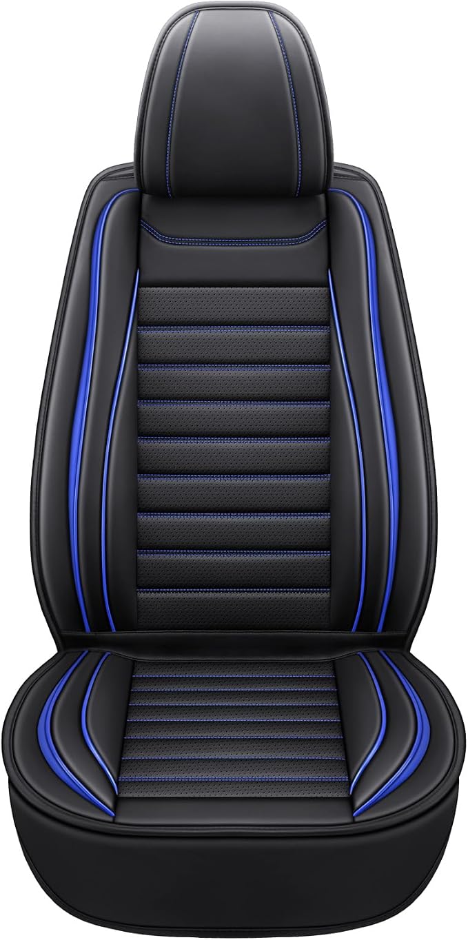 Leather Car Seat Covers Full Set, Universal Faux Leather Car Seat Covers 5 Seats - Image 5