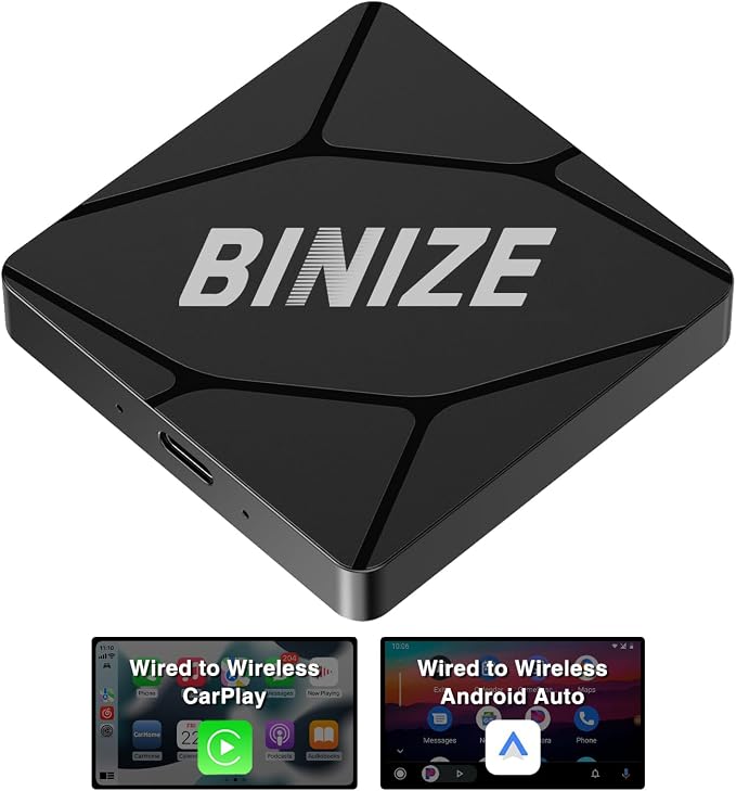 Binize Wirelss Carplay Adapter, Carplay Wireless Dongle - Image 2