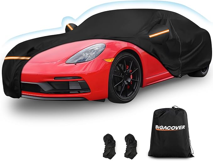 Car Cover for Porsche Cayman, for Porsche 718, Spyder 1997-2025, Waterproof by BIGACOVER
