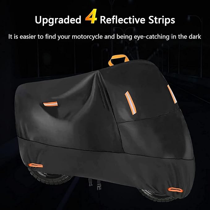 300D Oxford Heavy Duty Motorcycle Cover, Dirt Bike Cover, 86 inch L Compatible - Image 4