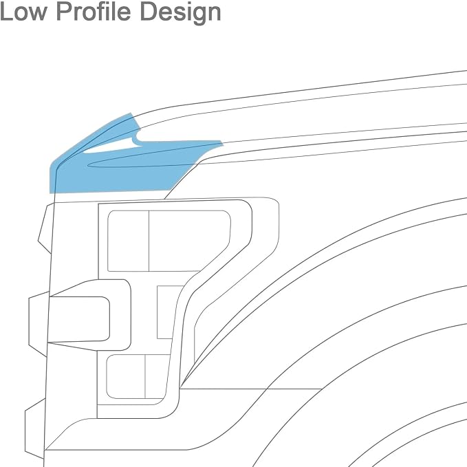 Auto Ventshade Carflector Hood Shield / Protector | Fits 1998 - Image 4