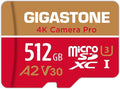GIGASTONE 512GB Micro SD Card, 4K Camera Pro, A2 V30 by Gigastone