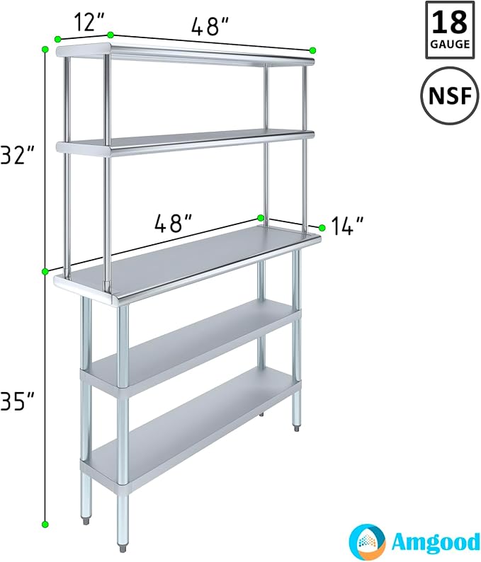 Amgood Stainless Steel Work Table - Image 3