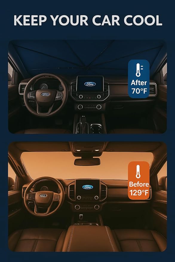 Proadsy Windshield Sun Shade Umbrella - Image 3