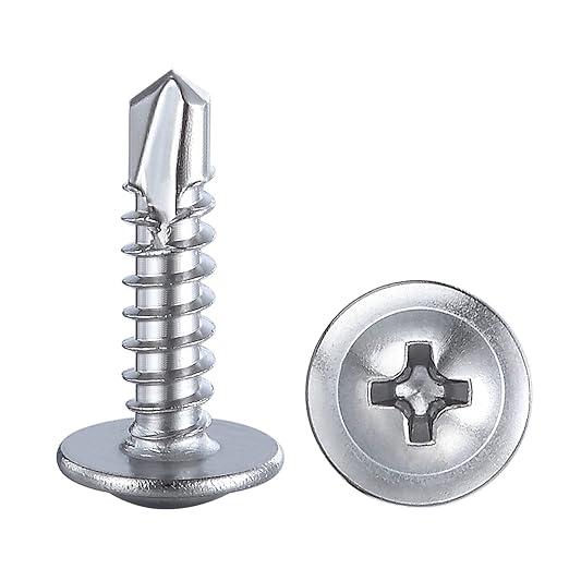 Wensilon（300pcs）#8×5/8”for Sheet Metal Self-Tapping Screws 410 Stainless Steel - Image 8