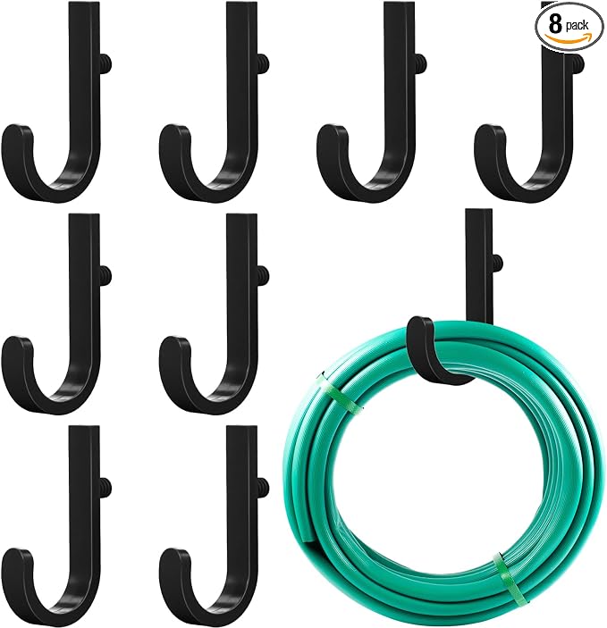 8 Pcs Shed Storage Tool Hooks Accessories Compatible by Qiyaz