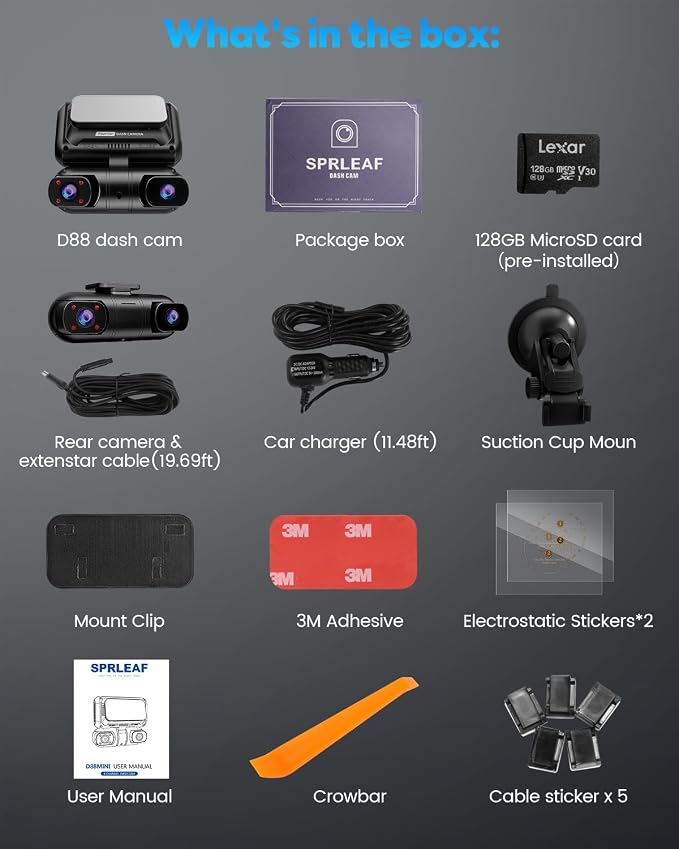 SPRLEAF 4 Channel Dash Cam - Image 9