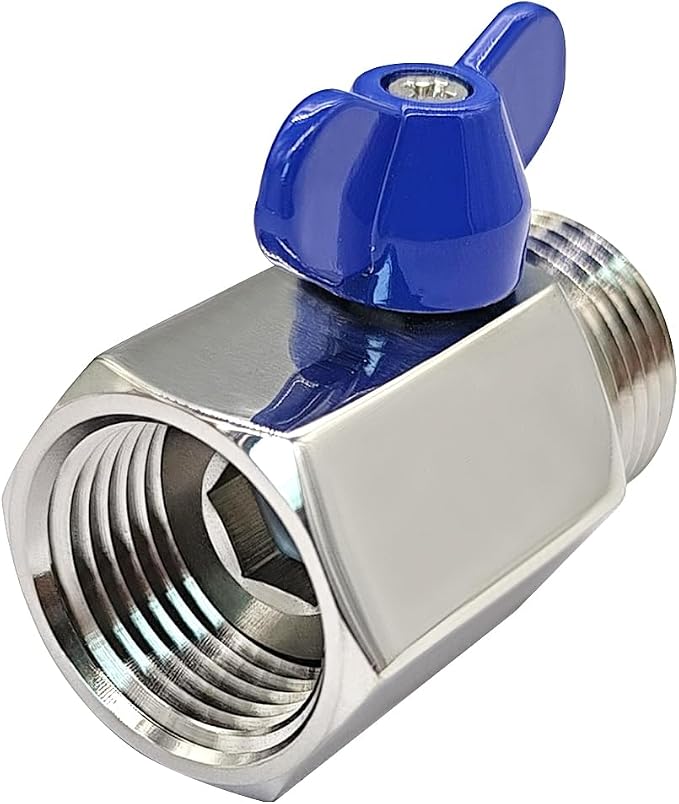beduan Stainless Steel 3/4 Shut Off Valve GHT Threaded Garden Hose Heavy Duty - Image 2