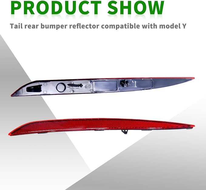 149581800C Tail Rear Bumper Reflector Red Pair LH RH Compatible - Image 2