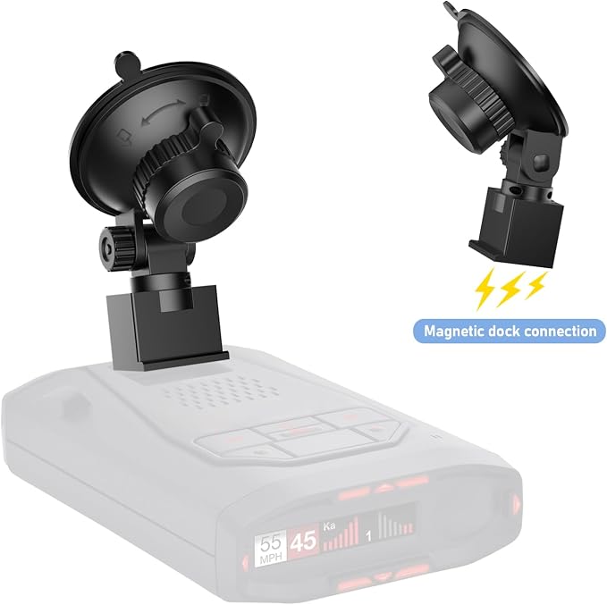 Radar Detector Mount, Car Radar mounting Bracket, Windshield and Dashboard - Image 2