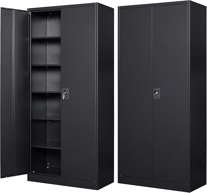 SISESOL Wide & Deep Metal Storage Cabinet - Image 6